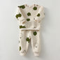 2Pcs Spring Winter Baby Girl Boy Clothes Set Embroidery Thicken Fleece Warm Sweatshirt Pant Boy Tracksuit Toddler Clothes Outfit