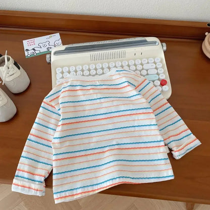 2025 Autumn Korean Baby Boys Girls Pants Cartoon Jeans Overalls Cute Bear Infant Toddler Kids Cotton Suspender Denim Jumpsuit