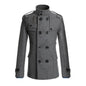 Fabulous  Winter Jacket Woolen Streetwear Men Jacket Button Decoration Warm Men Coat for Daily Wear