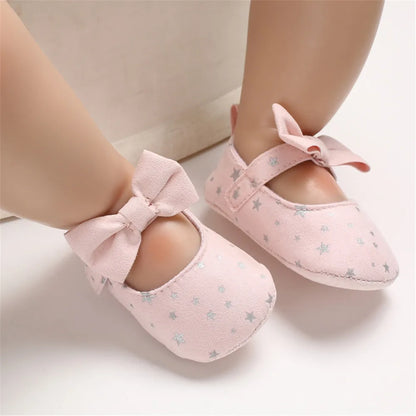 Toddler Girl Crib Shoes Newborn Baby Girls Boys Bowknot Soft Sole Dot Print Casual Shoes Baby Shoes Girls  Infant Shoes