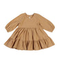 Full Sleeve Toddler Baby Girl Dress Cotton Solid Full Sleeve Infant Dress