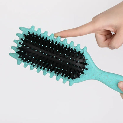 Salon Styling Curly Hair Styling Brush Curl Hair Brush for Combing and Shaping Men's and Women's Curls Reduce Pulling Tools