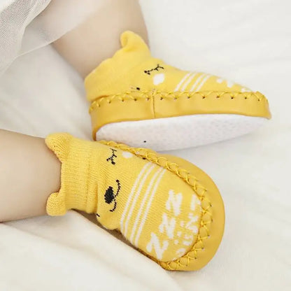 Baby newborn shoes 0-6-12 months boy and girl 0-1 years old soft soled pre-toddler cotton shoes