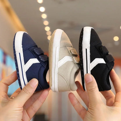 Hot Selling Baby Shoes Classic Soft Sole Shoes Newborn Casual Fashion Sports Shoes Infant Toddler  Solid Color Strips Crib Shoes