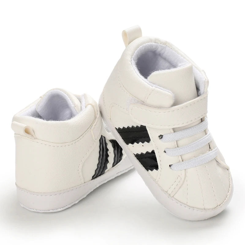 0-18M Baby Shoes Boy Newborn Infant Toddler Casual Comfort Cotton Sole Anti-slip PU Leather First Walkers Crawl Crib Shoes