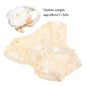 2 Pcs 0-1 Month Newborn Photography Props Baby Headband Lace Romper Bodysuits Outfit Girl Costume Photo Clothing