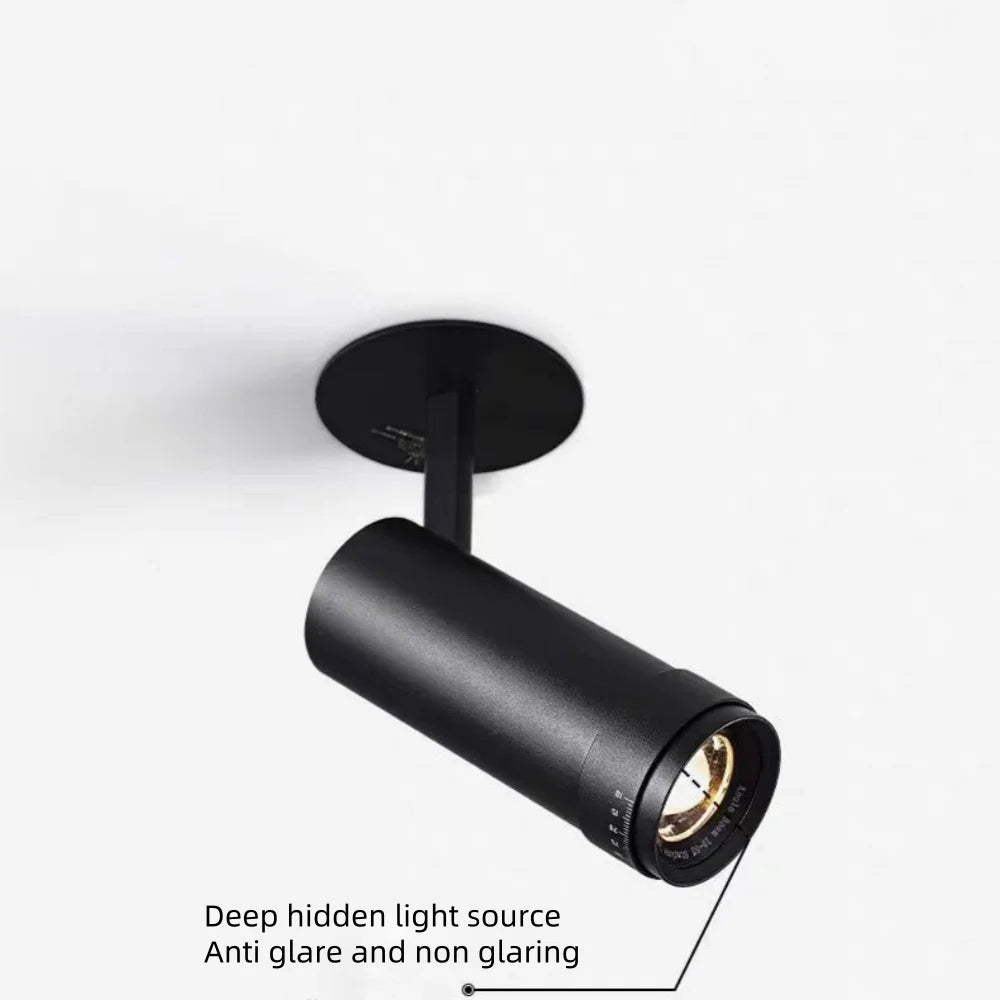 LED Focusing Exhibition Spotlight Shop Gallery Museum Adjustable Angle Wall Wash Light