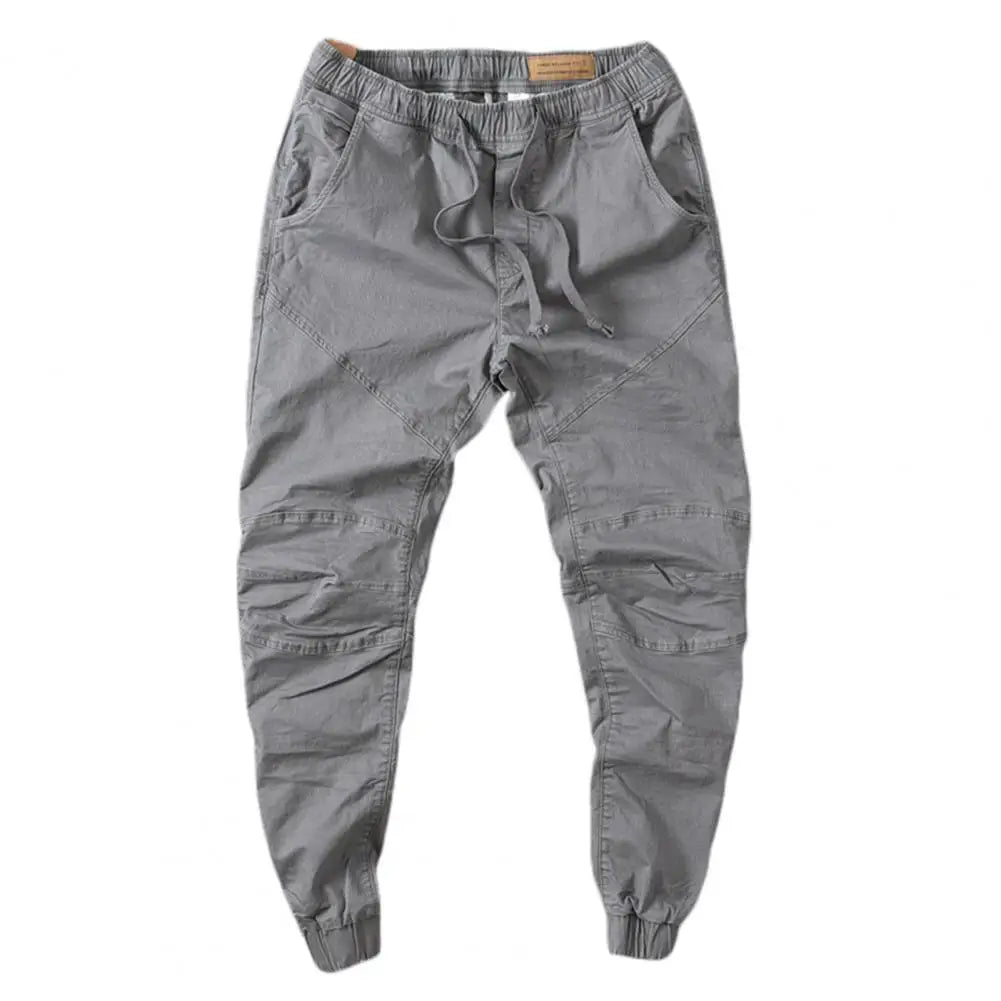 Stylish Joggers Pants Sporty Pure Color Slim Pants Solid Color Male Men Cargo Pants Men Clothes
