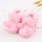 Winter Snow Baby Boots Faux Fur Warm Fluff Balls Indoor Cotton Soft Sole Infant Newborn Toddler Baby Shoes 0-18M