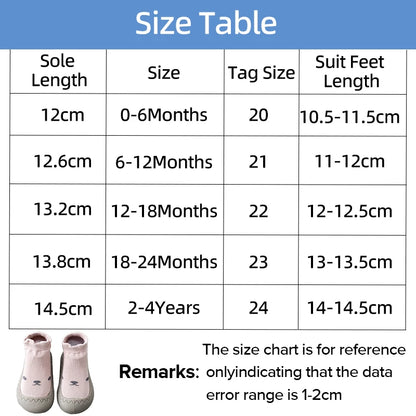 Unisex Baby Shoes First Shoes Baby Walkers Toddler First Walker Baby Girl Kids Soft Rubber Sole Baby Shoe Knit Booties Anti-slip