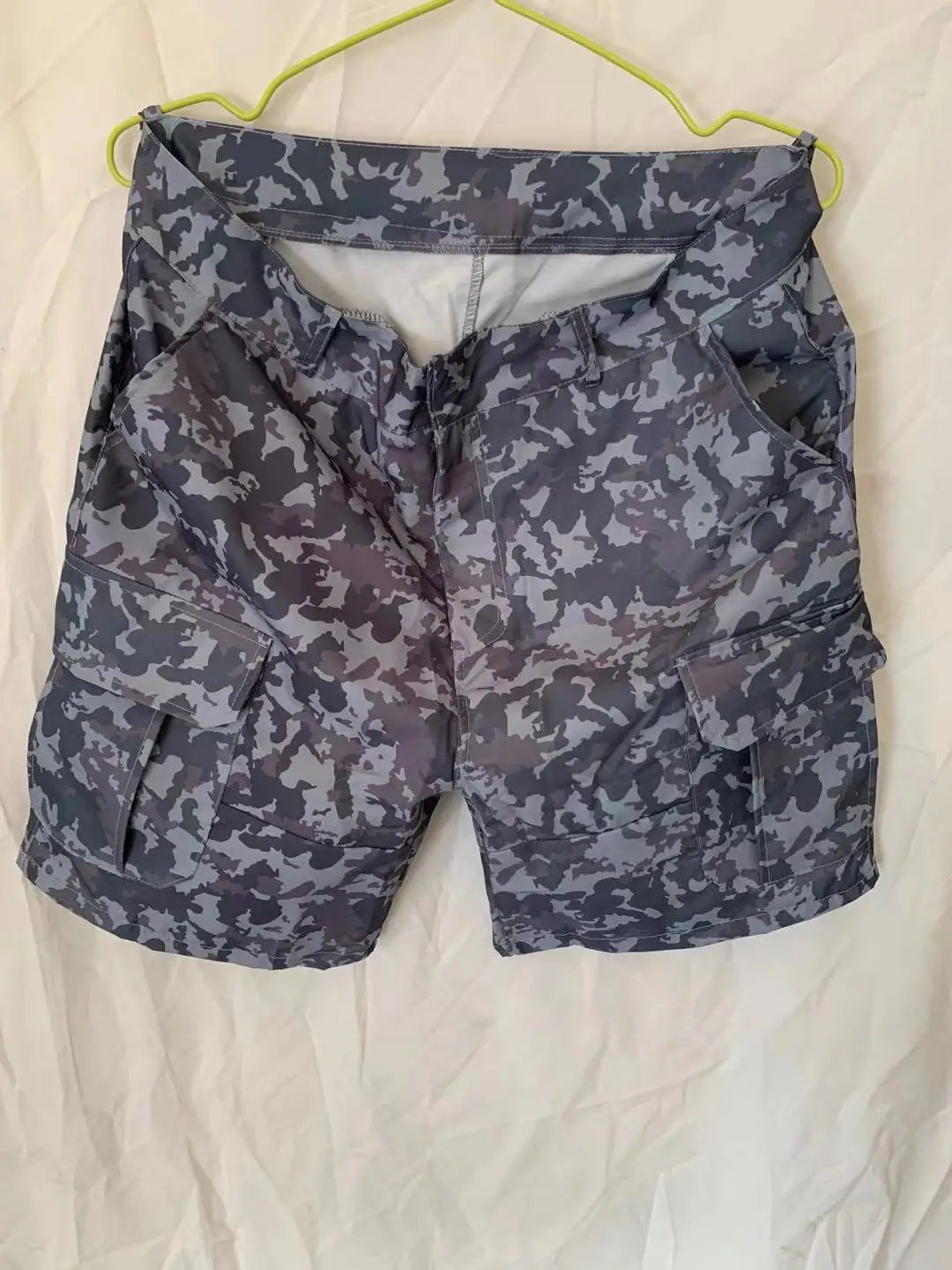 Summer Fashion Casual Tooling Shorts Men's Solid Loose Cotton Multi-pockets Cargo Pants Comfy Beach Sport Short Trousers for Men