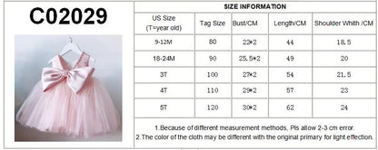 Toddler Baby Girls Dress Bow Baptism Dress for Girls 1 Yrs Birthday Party Wedding Beading Dress Formal Occasion Tutu Fluffy Gown