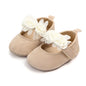 Girls Shoes Soft Soles Non-slip Beautiful Flowers Solid Color Fashion Toddler Infant Newborns Crib First Walkers Princess Shoes