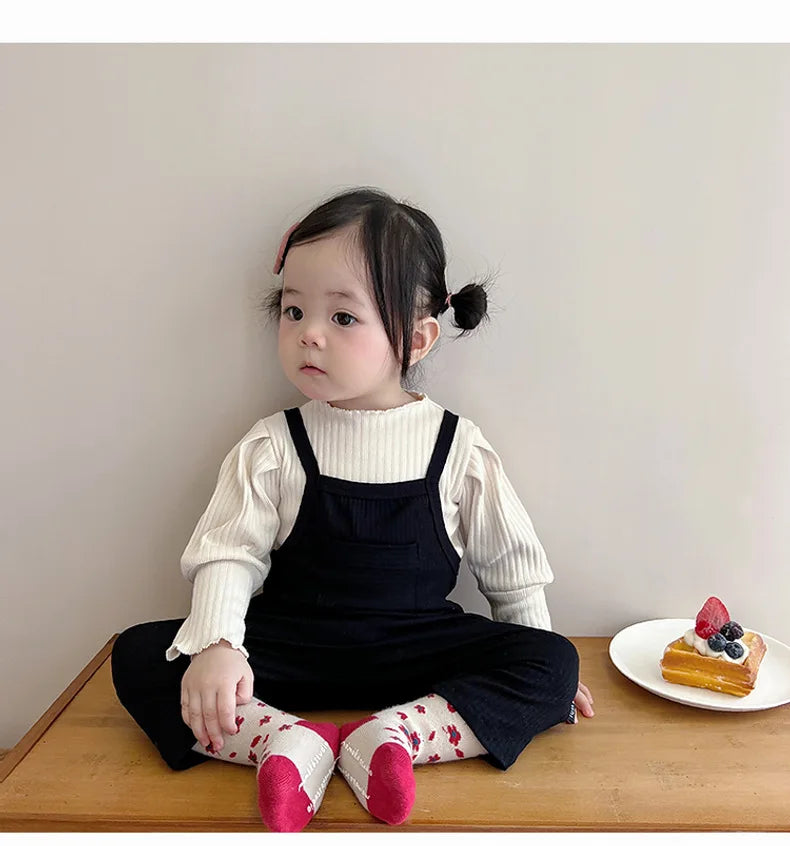 2025 Spring New Baby Girl Sleeveless Romper Cotton Infant Toddler Solid Casual Overalls Girls Trousers Children Strap Jumpsuit