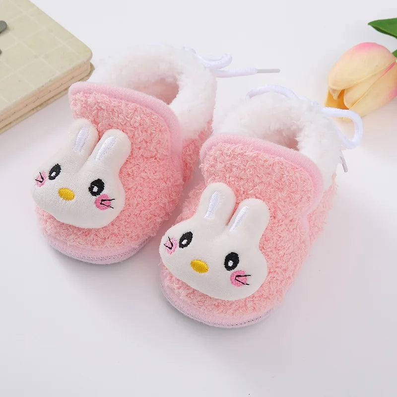 Winter Snow Baby Boots Newborn Toddler Warm Boots Winter First Walkers Baby Girls Boys Shoes Soft Sole Cute Cartoon Snow