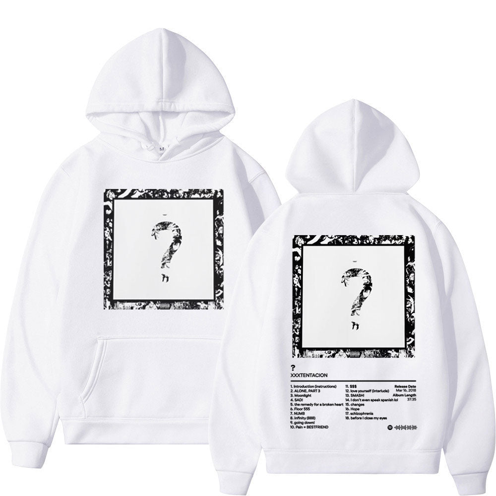 Rapper XXX Music Album Double Sided Print Hoodie High Quality Fashion Oversized Pullovers Men Women Trend Hip Hop Sweatshirts