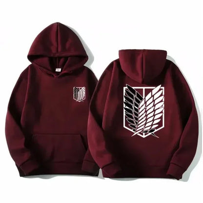 Attack on Titan Men's Hoodie Anime Hoodies Men Women Streetwear Pullover Harajuku Shingeki no Kyojin Hoodies Sweatshirt Clothes