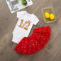 It's My 1/2 Birthday Baby Girls Birthday Outfit Cake Smash Outfit Birthday Party Shirt Tutu + Baby Bodysuits Dress Set Clothes