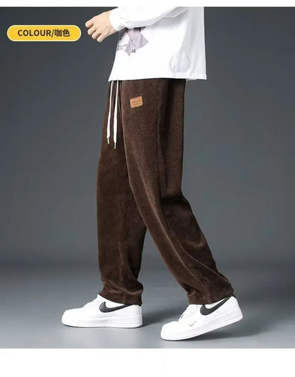 2025 New Design Spring Autumn Straight Sweatpants men baggy pants Men's pants joggers Male Loose Grey Casual Pants for men's