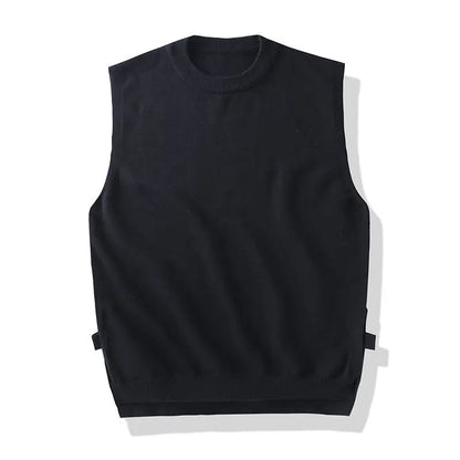 Men Knit Sweater Vest ins sweater vest Korean fashion clothes