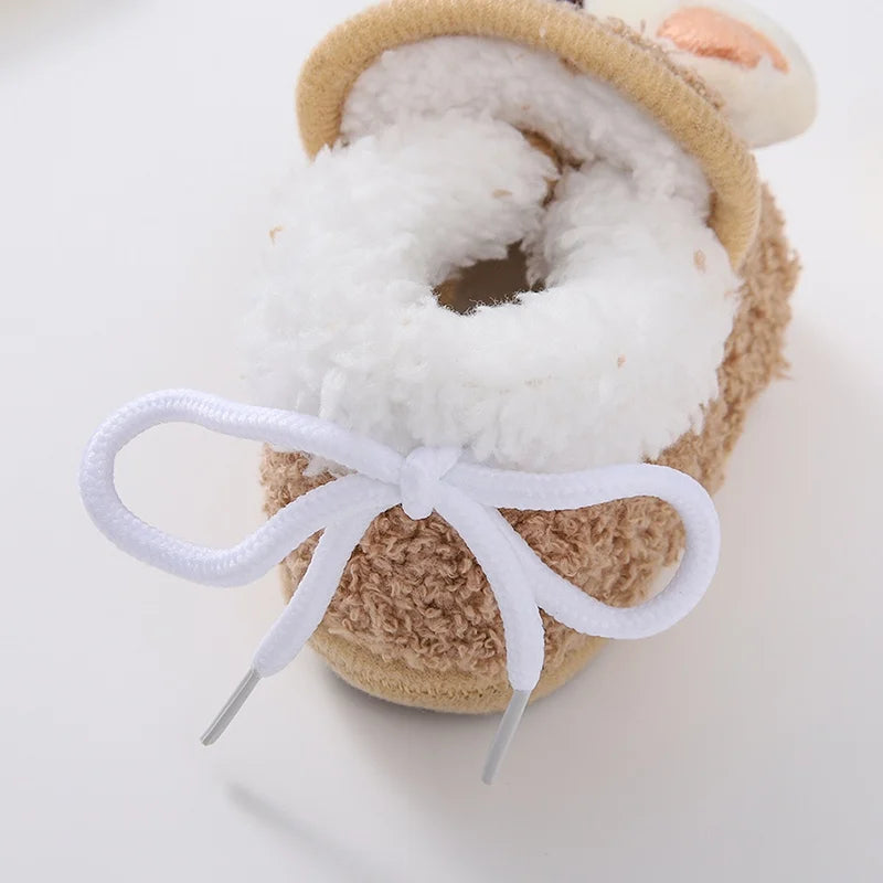 Winter Snow Baby Boots Newborn Toddler Warm Boots Winter First Walkers Baby Girls Boys Shoes Soft Sole Cute Cartoon Snow
