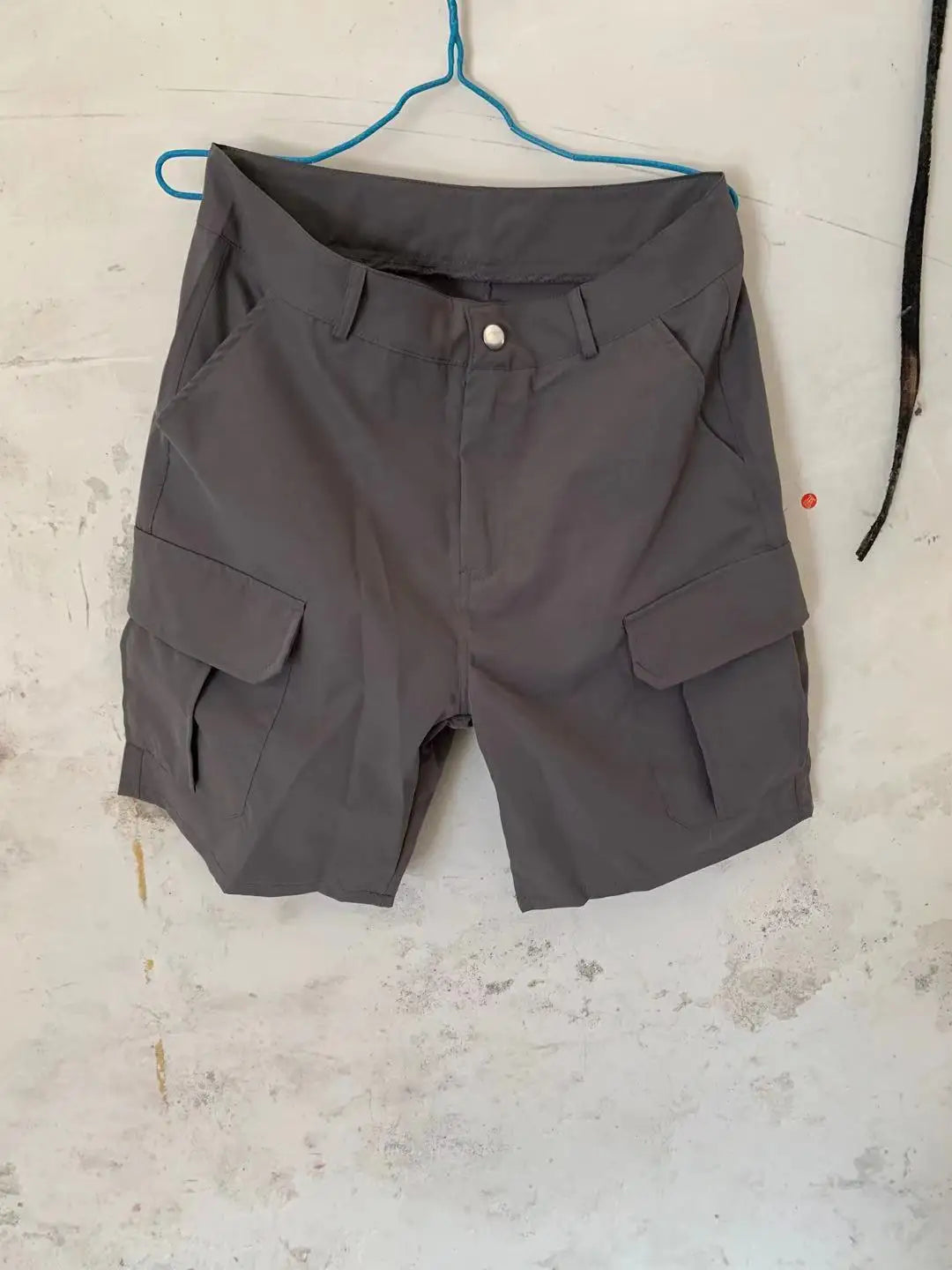 Summer Fashion Casual Tooling Shorts Men's Solid Loose Cotton Multi-pockets Cargo Pants Comfy Beach Sport Short Trousers for Men