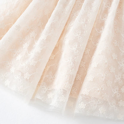 Summer Lace Flowers Baby Dress 1 Year Birthday Princess Toddler Girls Ballgown Dresses