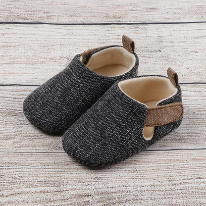 Meckior Casual Baby Boys Girls Shoes Soft Sole Rubber First Walkers Non-slip Solid Color Outdoor Infant Newborns Crib Shoes