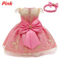 Baby Girls Christmas Dress 3 6 9 12 18 24 Months Toddler Newborn Lace Princess Dress 1 Year Old Birthday Party New Year Costume