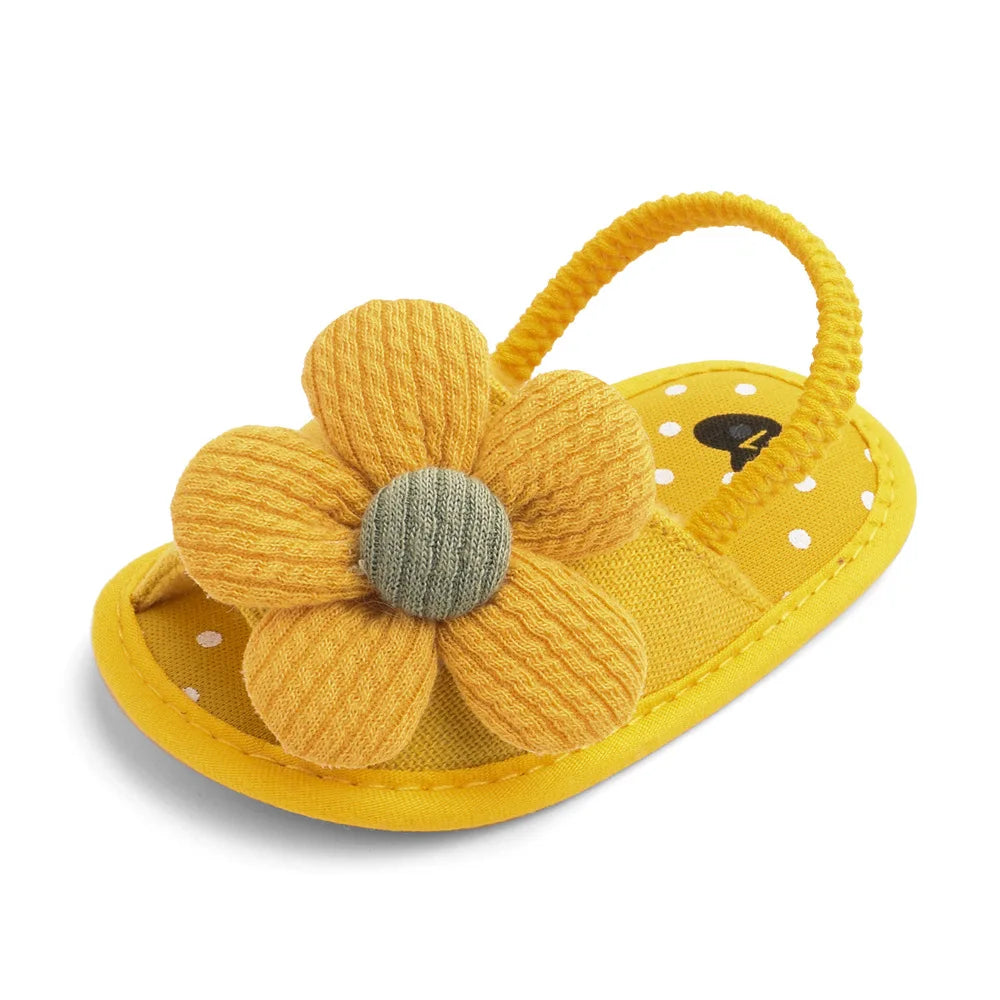 Summer New Sunflower Baby Sandals Soft Bottom Baby Toddler Shoes 0-1 Years Old Baby Girls  Baby Shoes Girls  Baby Boy Shoes