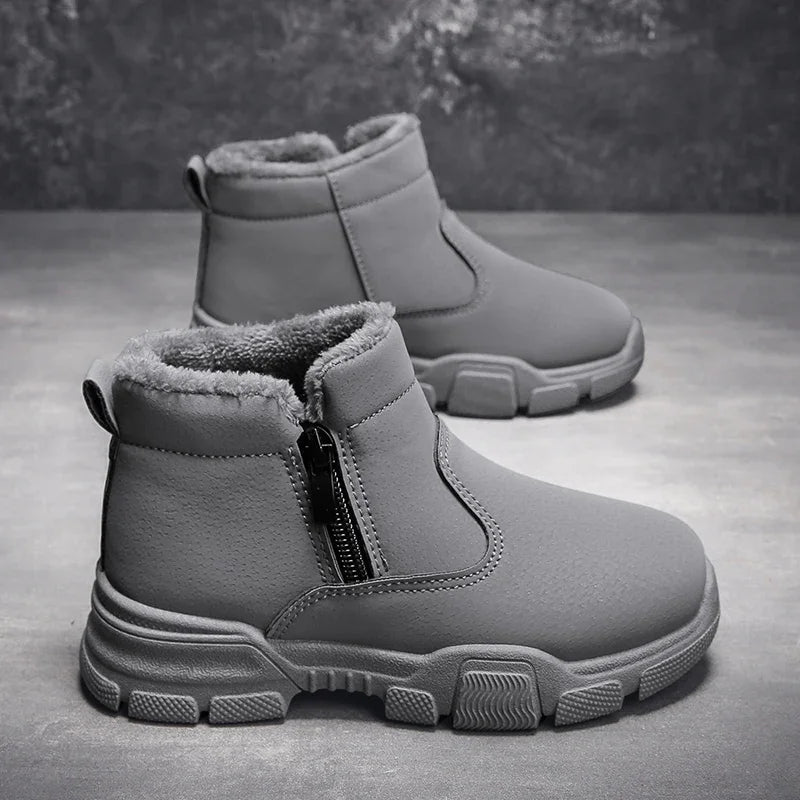 Girl's Snow Boot Winter Cotton Children's Shoes Outdoor Warm Plush Non-slip Simple Fashion Hard-wearing Boys Boots New Style