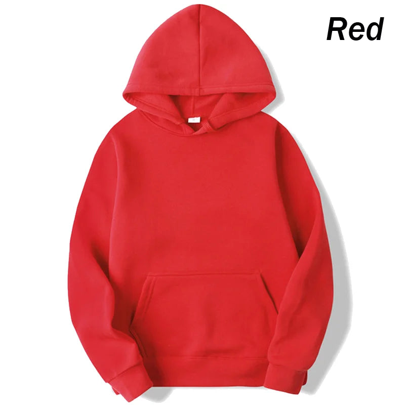 New Men's solid color hoodie autumn/winter fashion sportswear casual pullover couple street wear long sleeved top