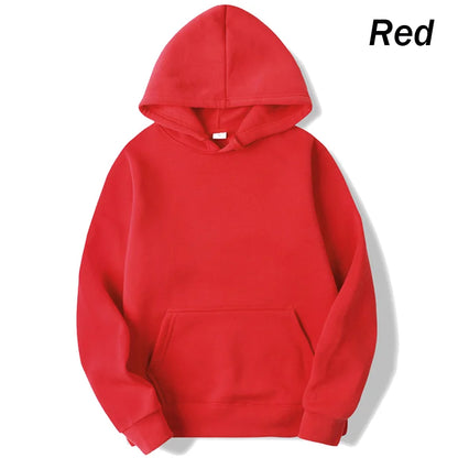 New Men's solid color hoodie autumn/winter fashion sportswear casual pullover couple street wear long sleeved top