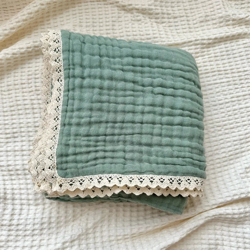 Baby Blanket Newborn 6 Layers Muslin Swaddle Wrap Soft Toddler Kids Bath Towel Infant Baby Crib Stroller Receiving Blankets