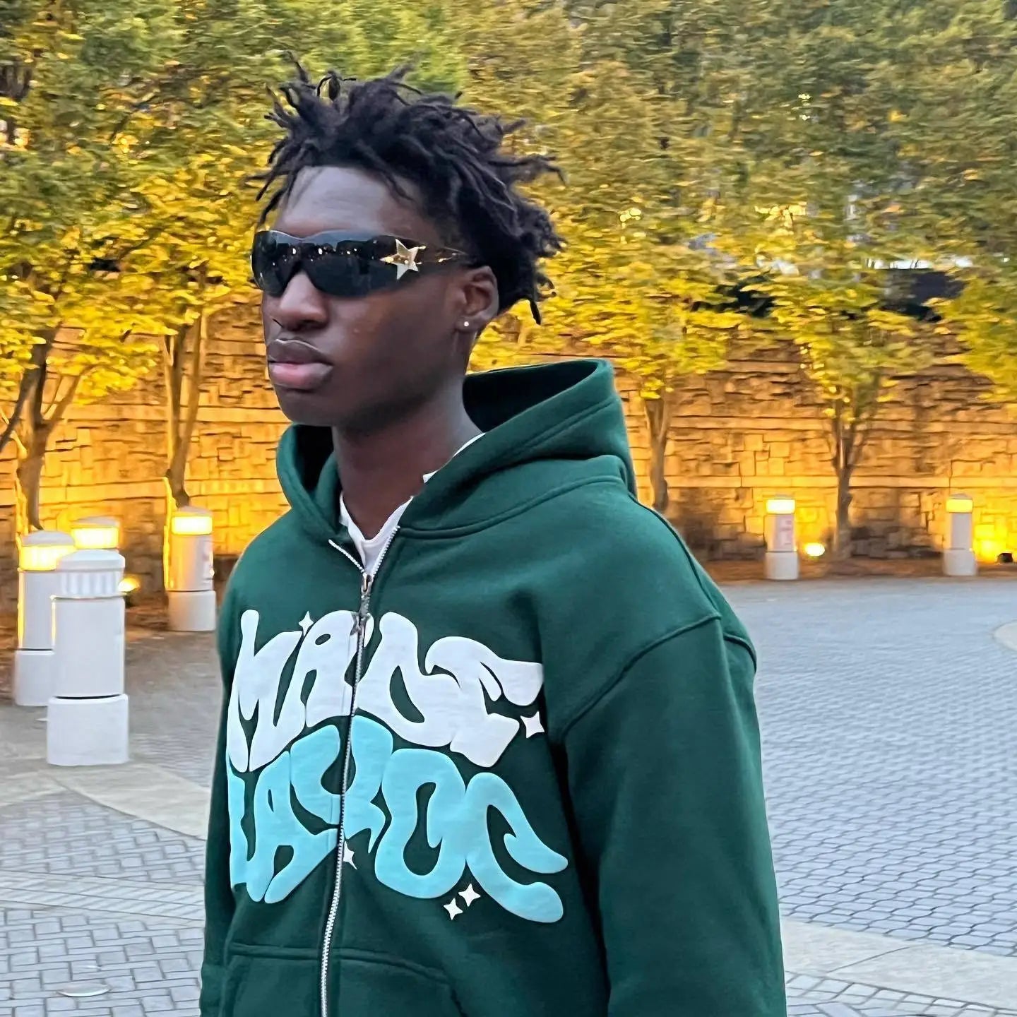 Retro Star and Letter Printed Zipper Hoodies 2025 Spring Autumn Harajuku Y2K Women and Men Fashion Hip Hop Long Sleeve Hooded