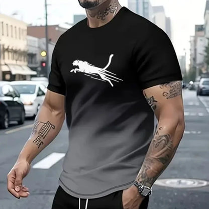 Animal T-Shirts For Men 3d Print T-Shirt Men's Sports T-Shirt Street Fashion Short Sleeve Tee Shirts Loose Oversized Men Clothing