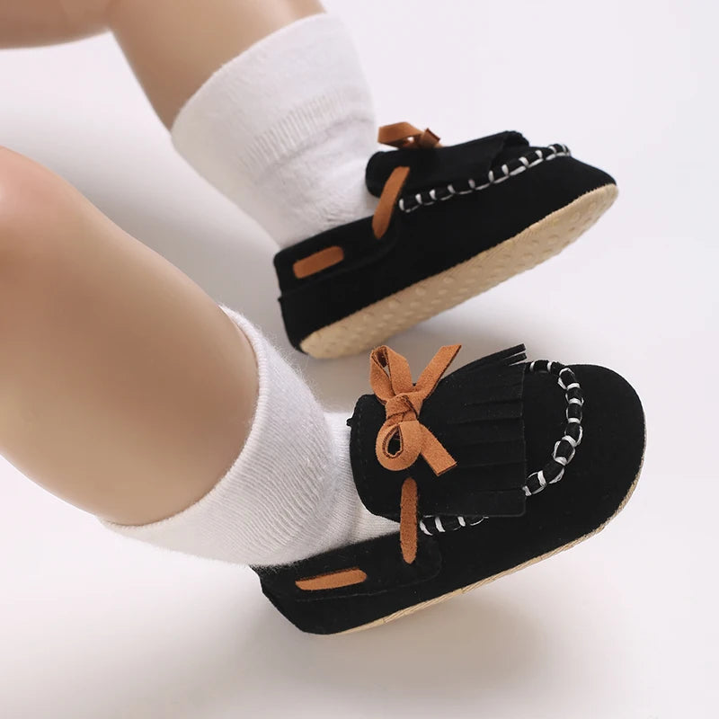 0-18M Baptism Newborn Baby Pre walker Girls Boys Casual Shoes Leather Non-Slip Soft-Sole Infant Toddler First Walkers