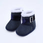 Winter Baby Boots Plus Velvet Snow Booties Baby Shoes Warm baby Girl Shoes Pompom Soft Sole Indoor Walking Shoe