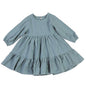 Full Sleeve Toddler Baby Girl Dress Cotton Solid Full Sleeve Infant Dress