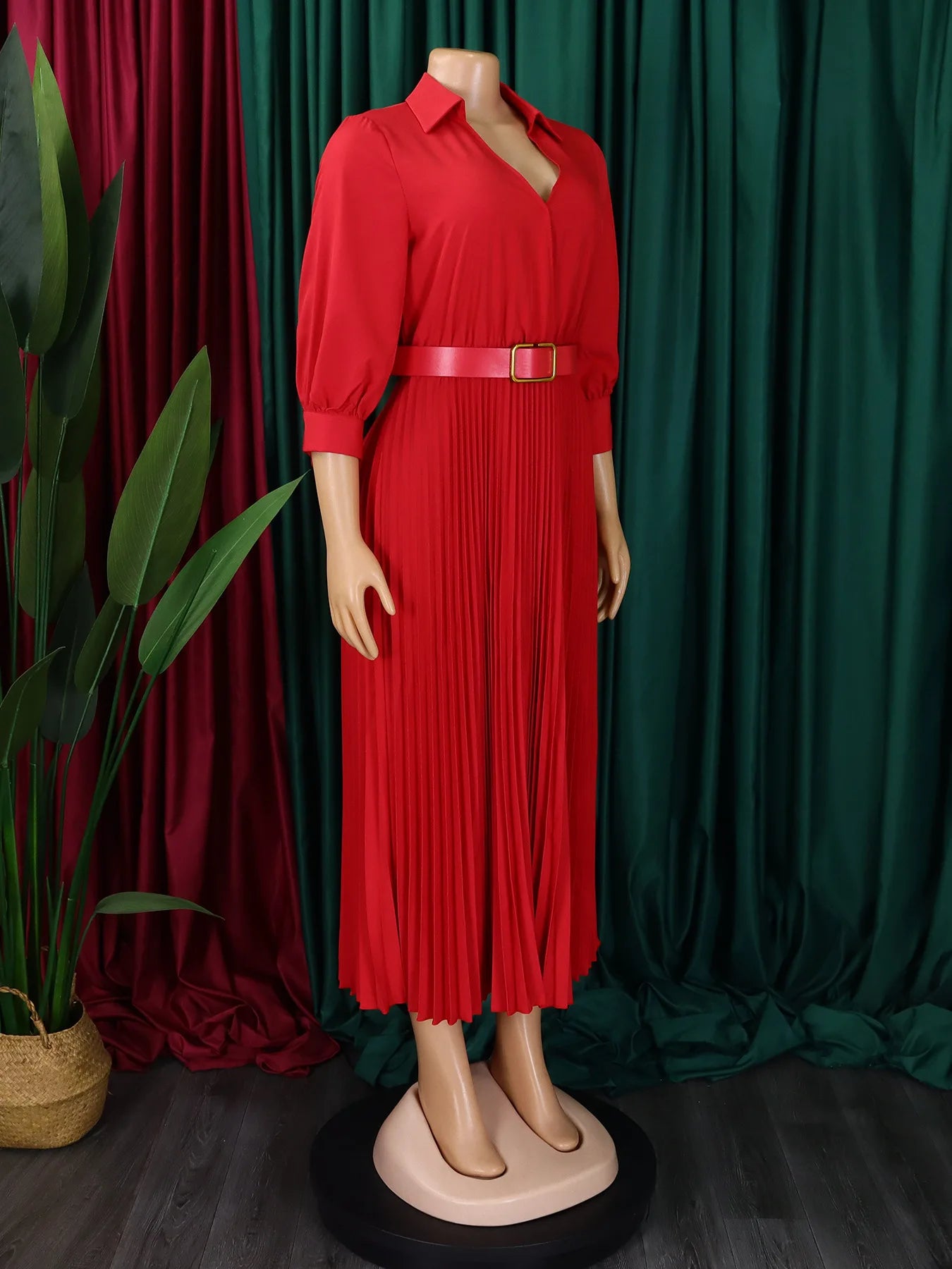 Women's 2025 New Autumn Fashionable Solid Color Large Size Dress Vespids Largos Wedding Dress Elegant Party Dresses For Women