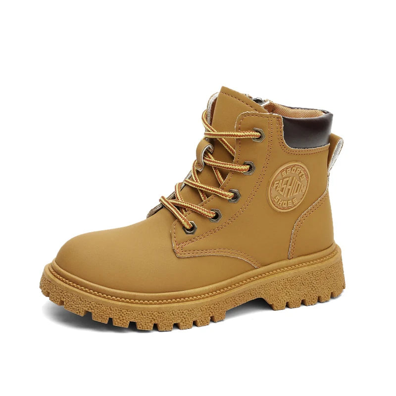 New Winter Spring Children Rubber Ankle Yellow Snow Black Boots For Girls Boys Boots Casual Kids Toddler Shoes Sneakers Footwear