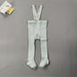 Baby Children's Pantyhose Spring And Autumn Female Baby Cute Solid Color High Waist High Elastic Overall Leggings Bib