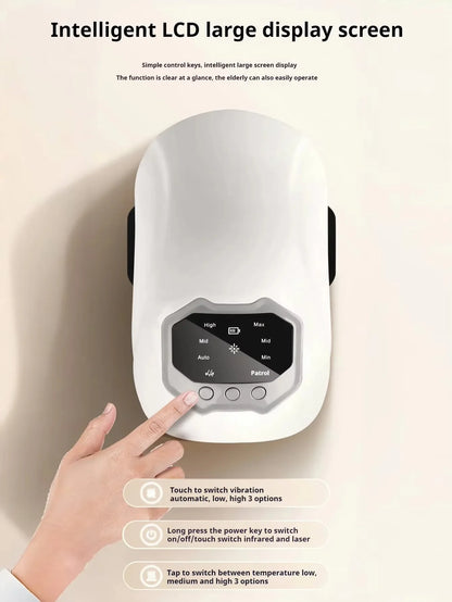 Smart Knee Massager Hot Compress Knee Relaxing Massager Infrared Heat and Vibration Knee Pain Relief Elbow Shoulder Massagers