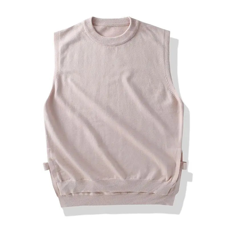 Men Knit Sweater Vest ins sweater vest Korean fashion clothes