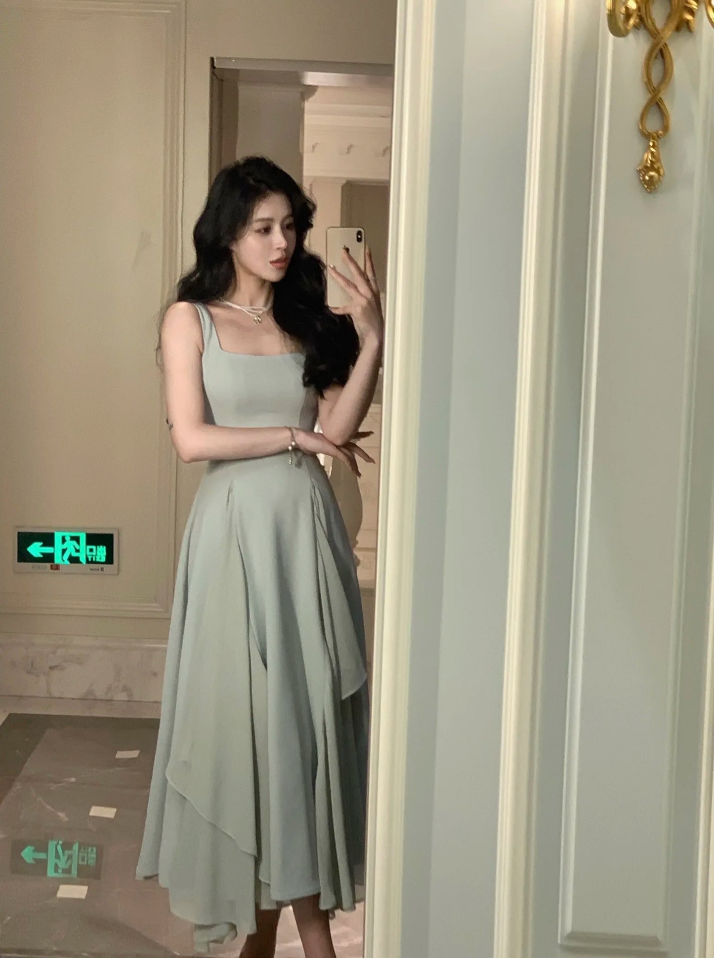 French Elegant Ruffles White Midi Dresses 2025 Summer New Evening Party Women Clothes Fashion Sundress Birthday Ladies Dress