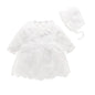 New Born Baby Girl Dress Clothes Christening Dress Classic Infant Baptism Wedding Tulle Dress for Spring Summer 0 3 6 Months