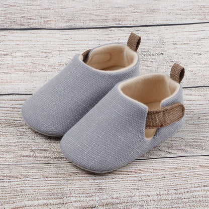 Meckior Casual Baby Boys Girls Shoes Soft Sole Rubber First Walkers Non-slip Solid Color Outdoor Infant Newborns Crib Shoes