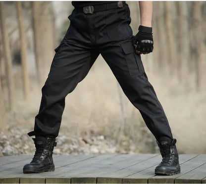 Black Military Tactical Cargo Pants Men Combat Tactical Sweatpants Men's Working Pants Overalls Casual Trouser Pantaloon Homme CS