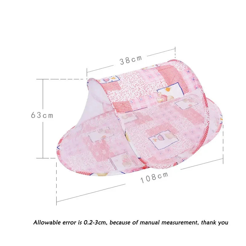 Portable Baby Crib Anti-Bug Net Foldable Summer Children Mosquito Net High Density Grids Tent for Newborn Infant