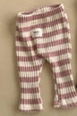 Autumn Winter Children Ribbed Striped Thick Warm Leggings Girl Baby Cotton Casual Pants Boy Infant Fashion Trousers Kid Clothes